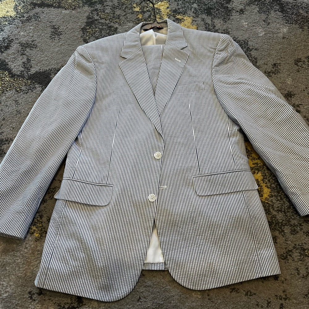 Mens Seersucker Suit